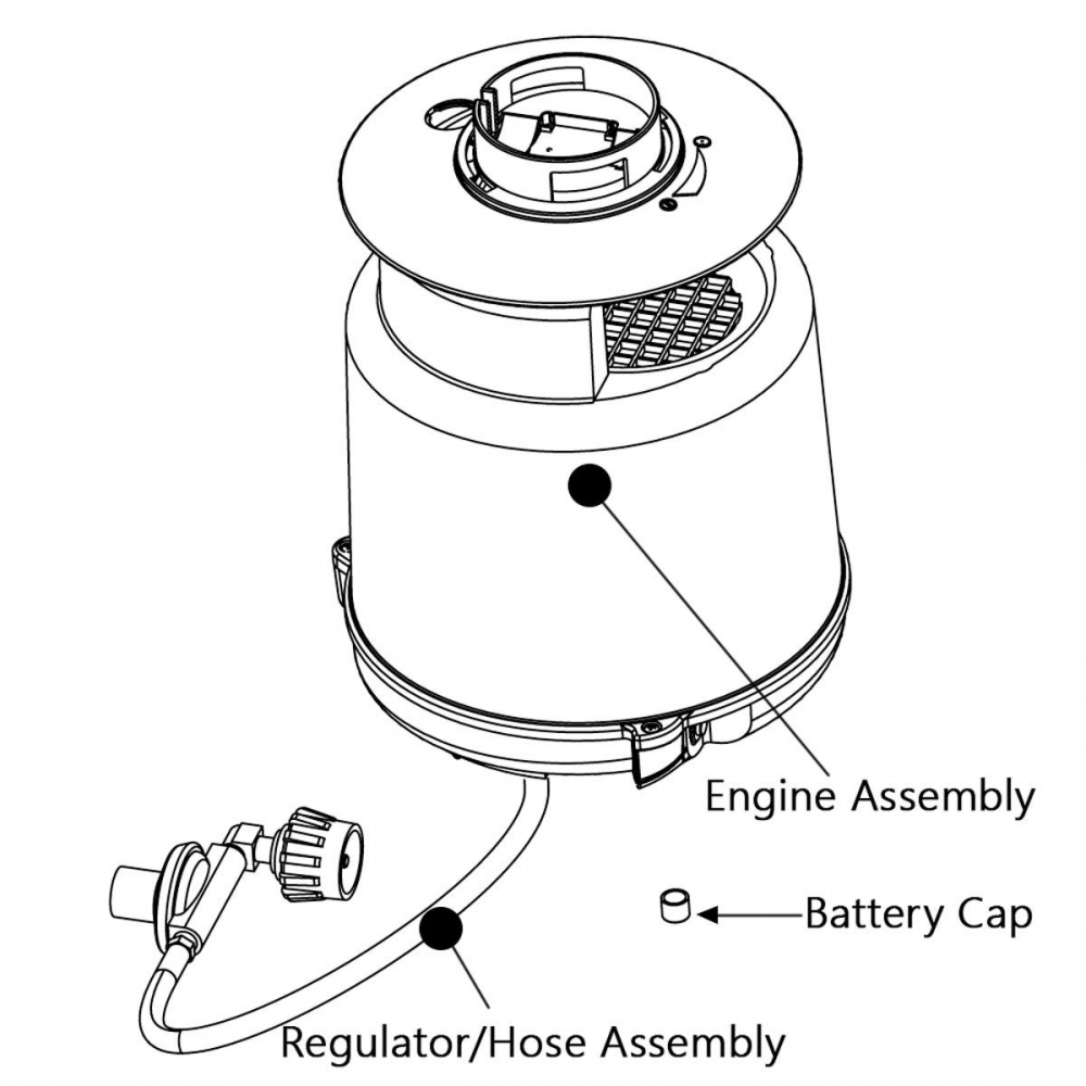 Skeetervac SV35 Motor Amplecta myggfeller og myggfanger. Utrydder