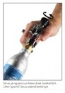 Skru på regulatoren på flasken (med håndkraft) til luften ”pyser til thumbnail