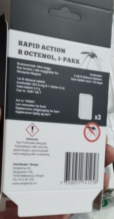 R-oktanol til Mosquito Magnet myggfeller UTEN rensepatorner